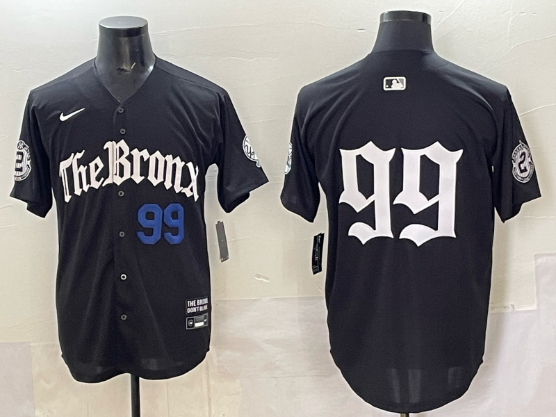 Men New York Yankees 99 Judge black MLB 2025 Nike jersey 0022